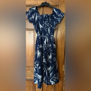 Women’s Navy Blue Floral Dress